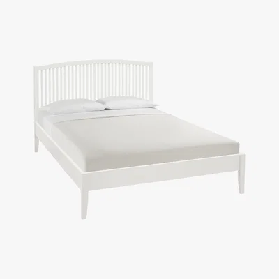 Furniture Village Faye Bed Frame - King Size - White - By Furniture Village