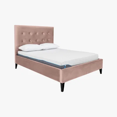 Furniture Village Maisie Low Foot End Bed Frame - Double - Pink - By Furniture Village