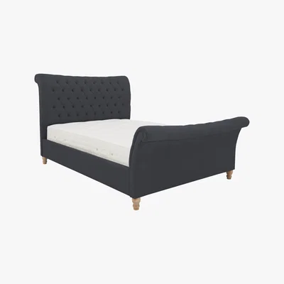 Furniture Village Evie Bed Frame - Super King - Blue - By Furniture Village