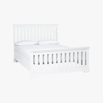 Furniture Village Corndell - Ambriella King Size Bed Frame High Foot End - White