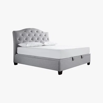 Furniture Village Ellie Ottoman Bed Frame - King Size - Grey - By Furniture Village