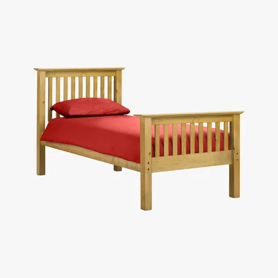 Furniture Village Chilton Pine High End Bed Frame - Single - Brown - By Furniture Village