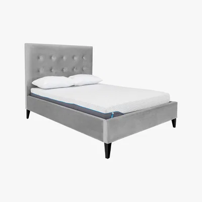 Furniture Village Maisie Low Foot End Bed Frame - Double - Grey - By Furniture Village