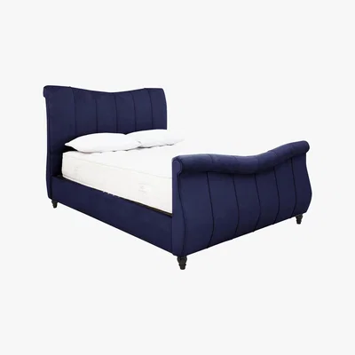 Furniture Village Belle Bed Frame - Super King - Blue - By Furniture Village