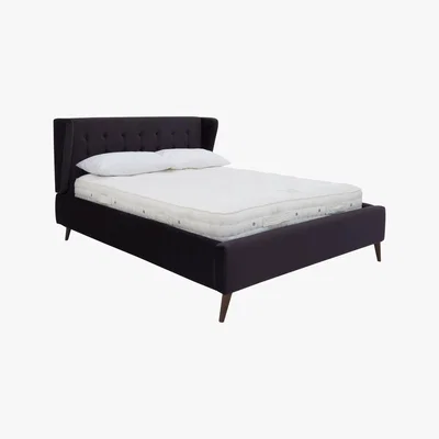 Furniture Village Bilbao Fabric Bed Frame - Super King - Black