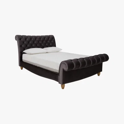 Furniture Village Aurora Bed Frame - King Size - Grey - By Furniture Village