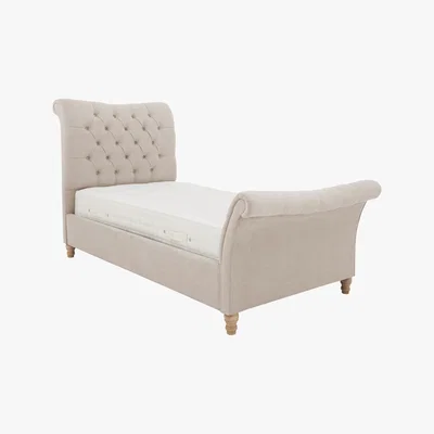 Furniture Village Evie Bed Frame - Single - Beige - By Furniture Village