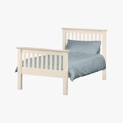 Furniture Village Chilton Stone White High End Bed Frame - Single - By Furniture Village