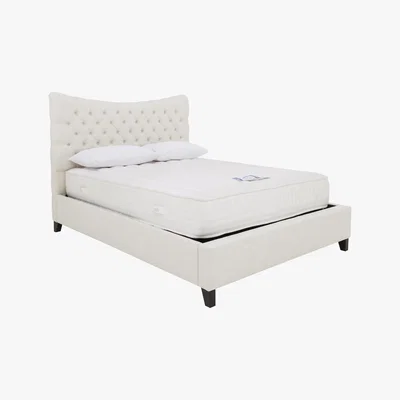 Furniture Village Jessie Ottoman Bed Frame - Super King - Cream - By Furniture Village
