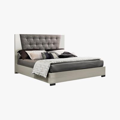 Furniture Village ALF - Alpine Upholstered Bed Frame with Slats - King Size - Beige