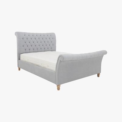 Furniture Village Evie Bed Frame - Double - Grey - By Furniture Village