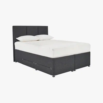 Furniture Village Solutions 4 Drawer Ottoman Bed Frame - Super King - Grey - By Furniture Village