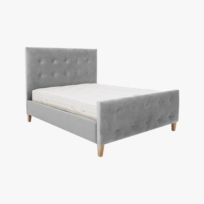 Furniture Village Maisie High Foot End Bed Frame - Super King - Grey - By Furniture Village