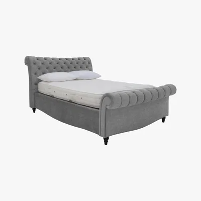 Furniture Village Aurora Side Lift Ottoman Bed Frame - Super King - Black