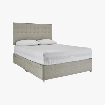 Furniture Village Mi Bed - Cargo Divan Base - Double - Beige