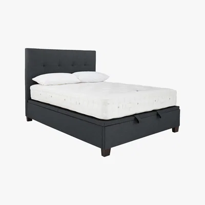 Furniture Village Hadley Ottoman Bed Frame - Double - Grey - By Furniture Village