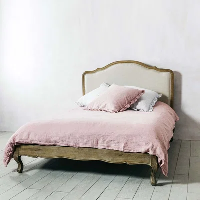 Graham & Green Serenity Natural Linen King Size Bed
