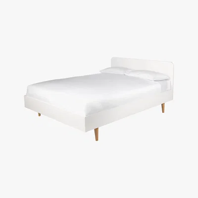 Habitat Cato White Kingsize Bed Frame 150Cm, White