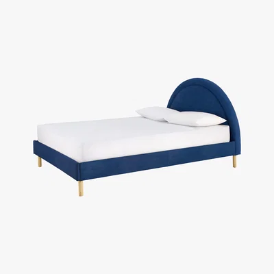 Habitat Habitat Sol Sunrise Kingsize Bed Frame - Blue Velvet