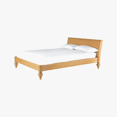 Habitat Sabine Oak Kingsize Bed With Turned Feet 150Cm, Natural
