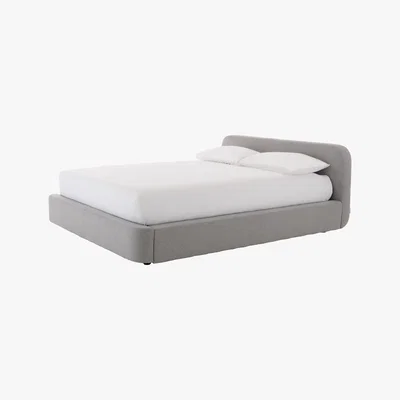 Habitat Ottori Grey Wool Eu Kingsize Storage Bed And Eton Mattress, Grey