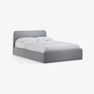 John Lewis House by John Lewis Bonn Ottoman Storage Upholstered Bed Frame, Small Double, Saga Grey