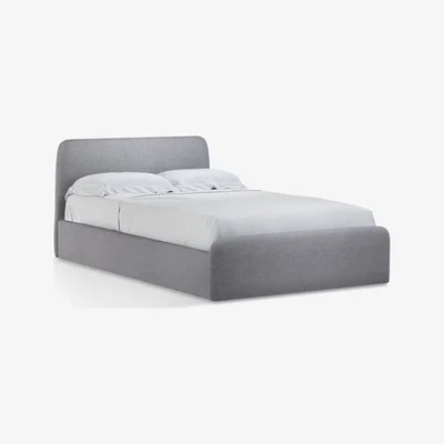 John Lewis House by John Lewis Bonn Ottoman Storage Upholstered Bed Frame, Double, Saga Grey
