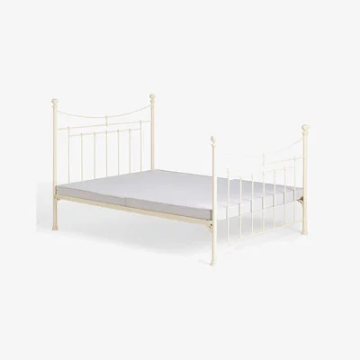 John Lewis Wrought Iron And Brass Bed Co. Lily Iron Non Sprung Platform Top Bed Frame, King Size