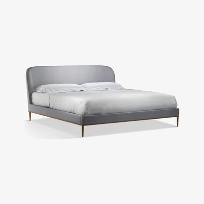 John Lewis John Lewis & Partners Show-Wood Upholstered Bed Frame, Super King Size, Saga Grey
