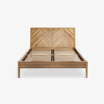 John Lewis John Lewis & Partners Padma Parquet Bed Frame, King Size, Oak