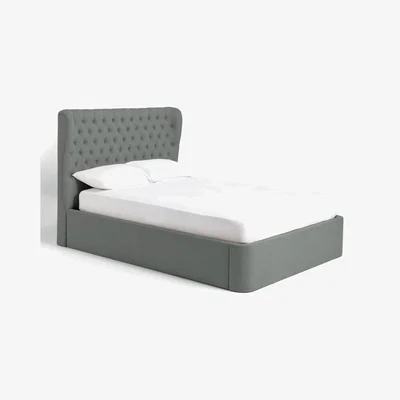 John Lewis Tempur Button Ottoman Storage Upholstered Bed Frame, King Size