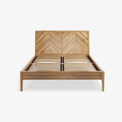 John Lewis John Lewis & Partners Padma Parquet Bed Frame, Double, Oak