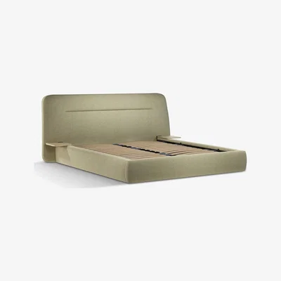 John Lewis Design Project by John Lewis No.152 Ottoman Storage Upholstered Bed Frame and Side Tables, King Size