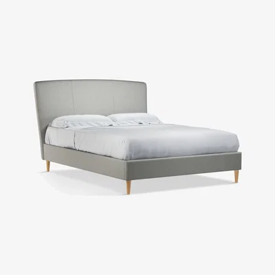 John Lewis John Lewis & Partners Twiggy Upholstered Bed Frame, King Size, Mole Grey