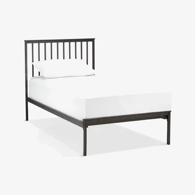 John Lewis John Lewis & Partners Franklin Child Compliant Bed Frame, Single, Black