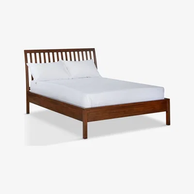 John Lewis John Lewis & Partners Medan Bed Frame, Super King Size, Dark Wood