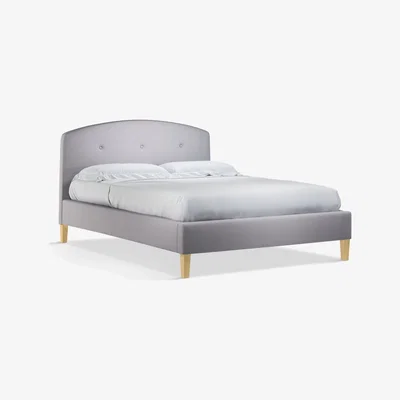 John Lewis John Lewis & Partners Grace Upholstered Bed Frame, King Size, Topaz Grey