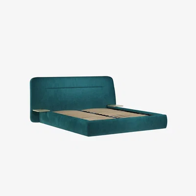 John Lewis Design Project by John Lewis No.152 Ottoman Storage Upholstered Bed Frame and Side Tables, King Size