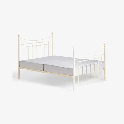 John Lewis Wrought Iron And Brass Bed Co. Lily Iron Bed Frame, Double