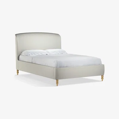 John Lewis Croft Collection Skye Upholstered Bed Frame, Double, Shawford Grey