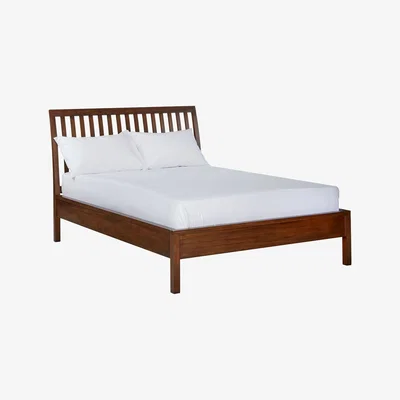 John Lewis John Lewis & Partners Medan Bed Frame, King Size, Dark Wood