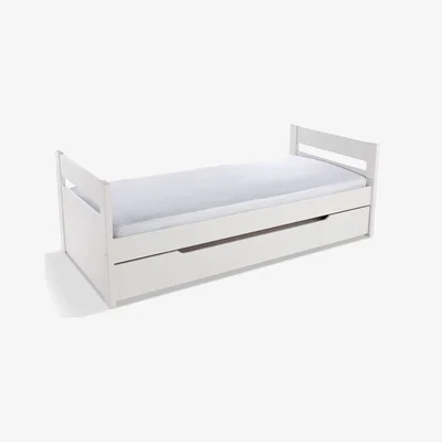 John Lewis Stompa Originals Guest Bed Frame and Trundle, Extra Long Single, White