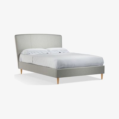 John Lewis John Lewis & Partners Twiggy Upholstered Bed Frame, Double, Mole Grey