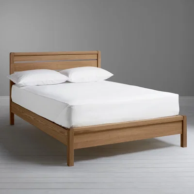 John Lewis John Lewis & Partners Montreal Bed Frame, Double, Oak