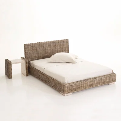 La Redoute Derry Kubu Rattan Bed, without Base