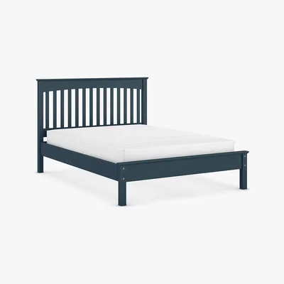 Marks & Spencer M&S Hastings Mid-Blue Bed - 4FT6 - Mid Blue, Mid Blue