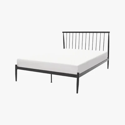 Made.com MADE Essentials Penn Double Bed, Black