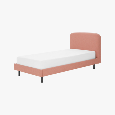 Made.com MADE Essentials Besley Single Bed, Dusk Pink