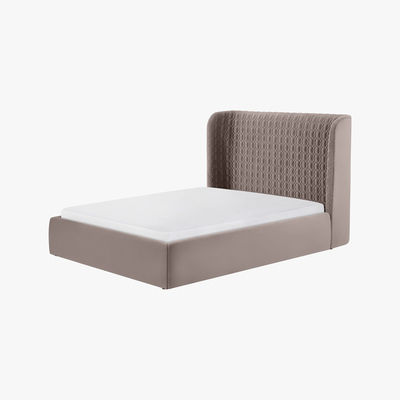 Made.com Tandy King Size Ottoman Storage Bed, Soft Mauve Velvet