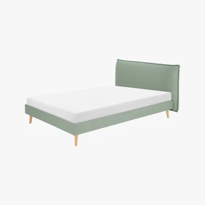 Made.com Piper King Size Bed, Tarragon Green